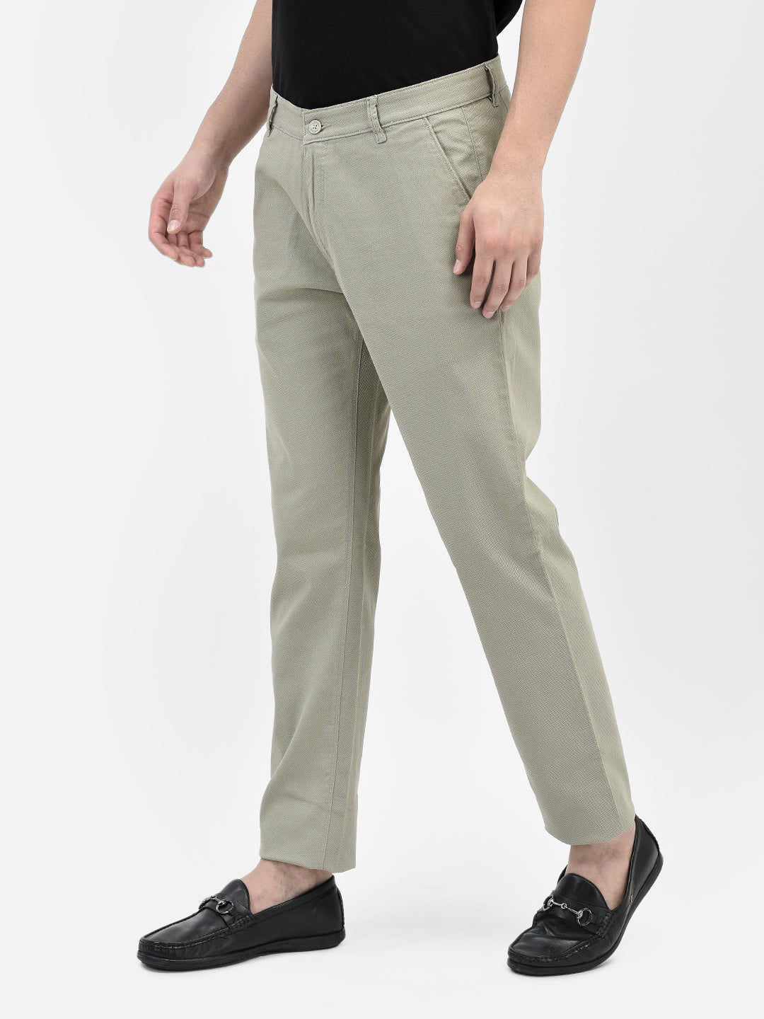 Olive Trousers-Men Trousers-Crimsoune Club