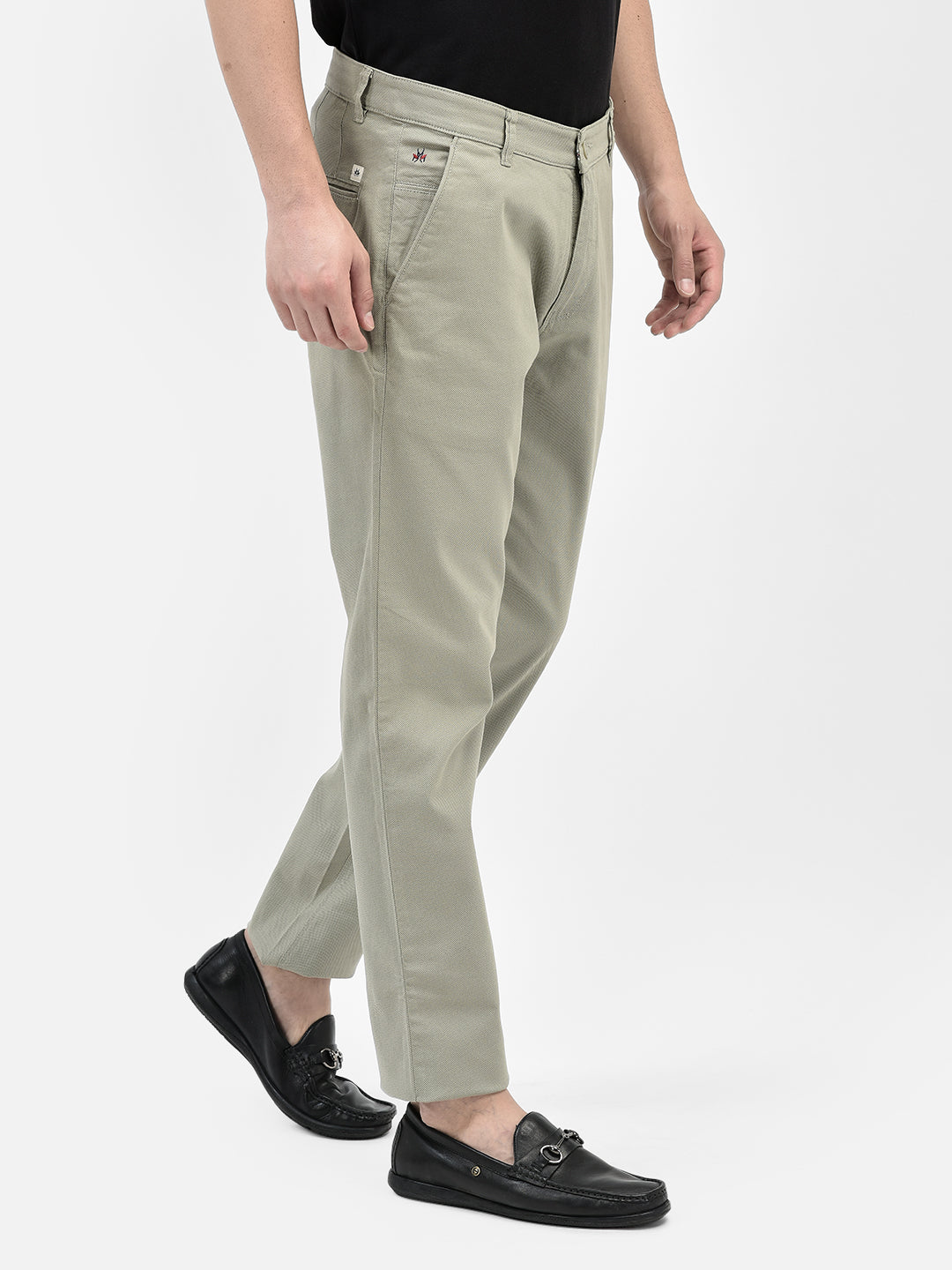 Olive Trousers-Men Trousers-Crimsoune Club