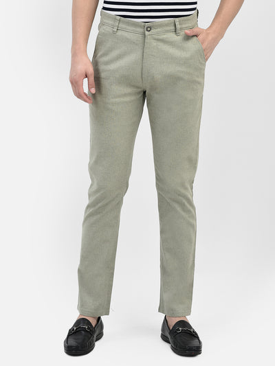 Printed Green Trousers-Men Trousers-Crimsoune Club