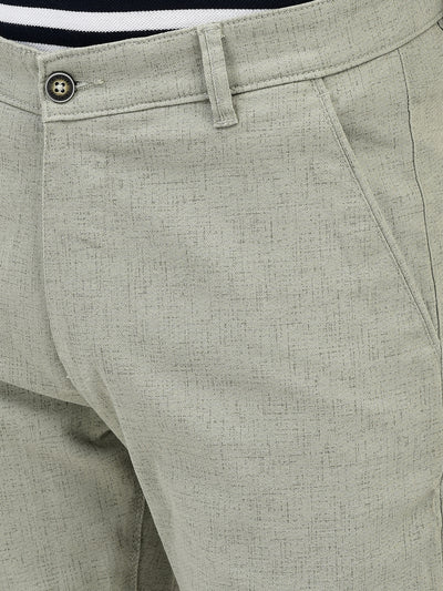 Printed Green Trousers-Men Trousers-Crimsoune Club