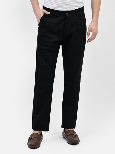 Black Trousers-Men Trousers-Crimsoune Club