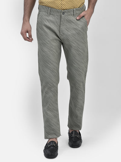 Printed Olive Trousers-Men Trousers-Crimsoune Club