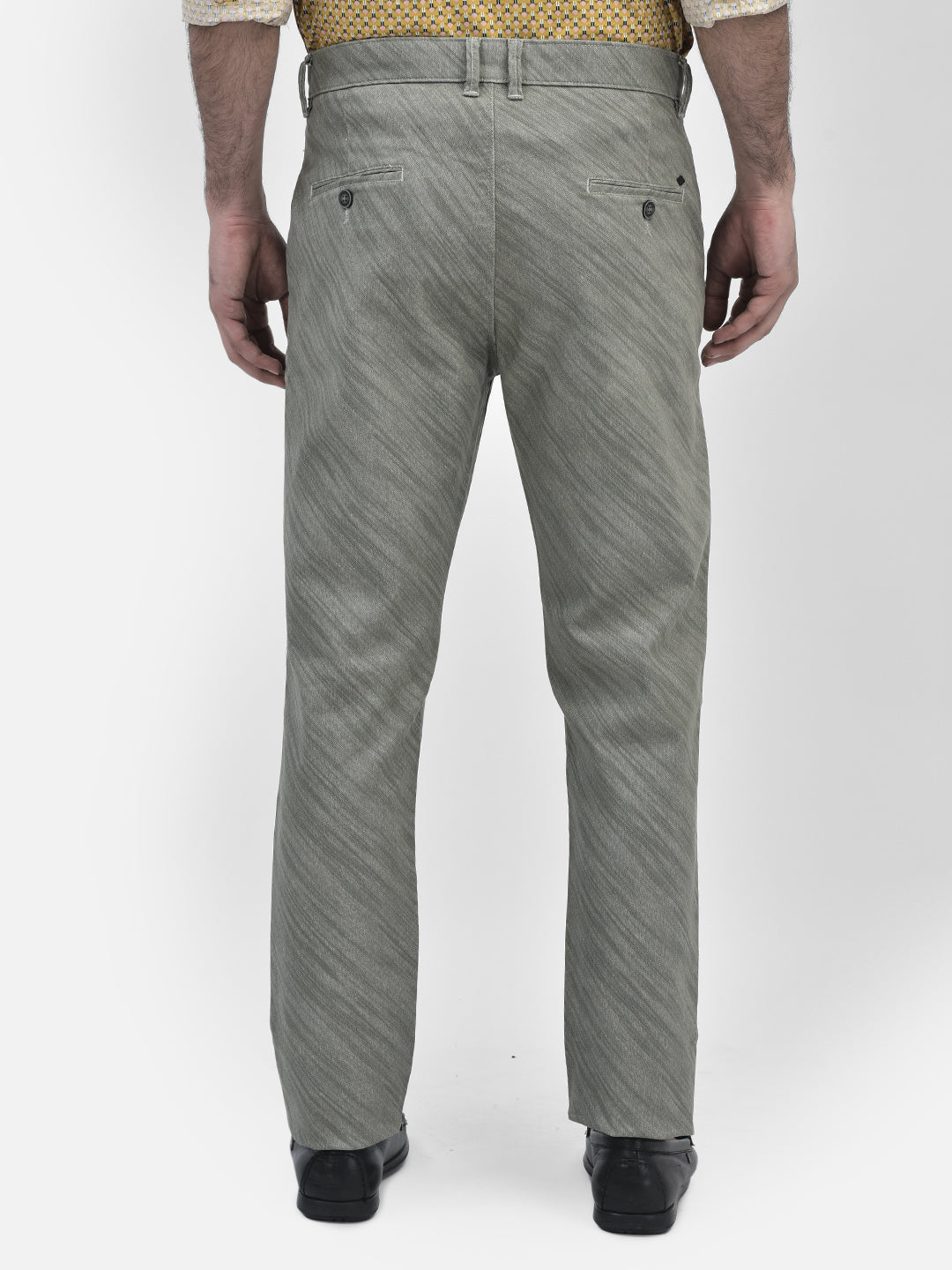 Printed Olive Trousers-Men Trousers-Crimsoune Club