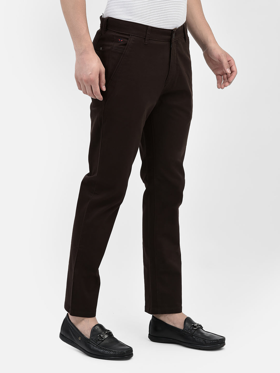 Brown Trousers-Men Trousers-Crimsoune Club