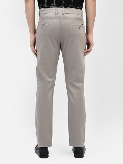 Grey Chinos Trousers-Men Trousers-Crimsoune Club