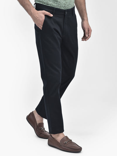 Navy Blue Trousers-Men Trousers-Crimsoune Club