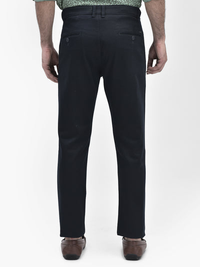 Navy Blue Trousers-Men Trousers-Crimsoune Club