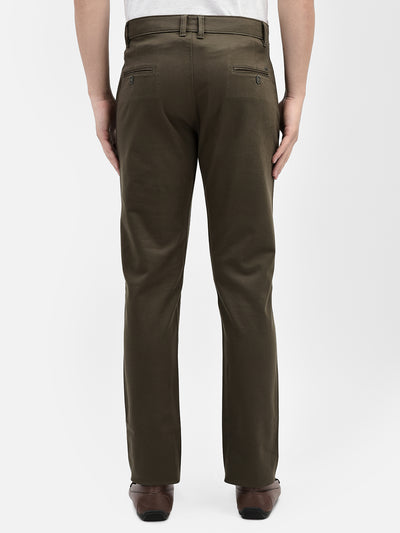 Olive Trousers-Men Trousers-Crimsoune Club