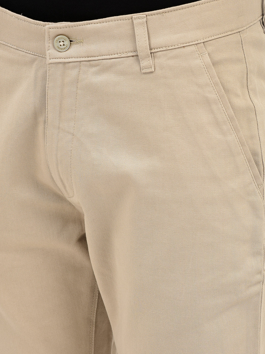 Beige Trousers-Men Trousers-Crimsoune Club