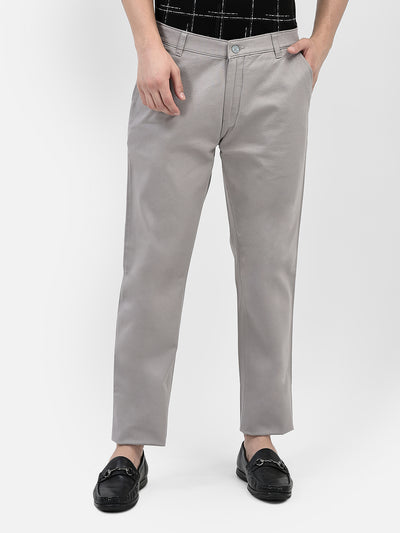 Grey Trousers-Men Trousers-Crimsoune Club