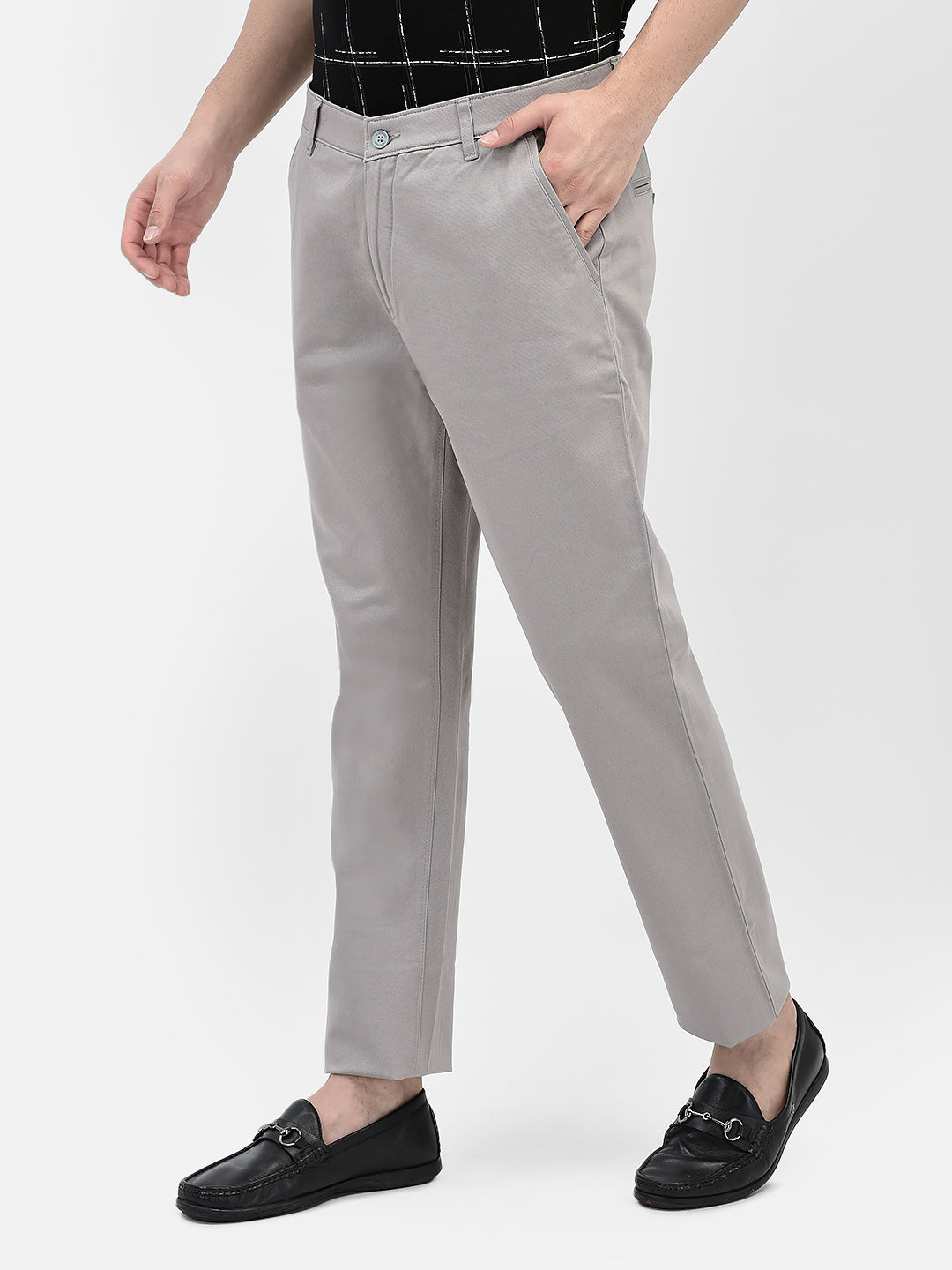 Grey Trousers-Men Trousers-Crimsoune Club