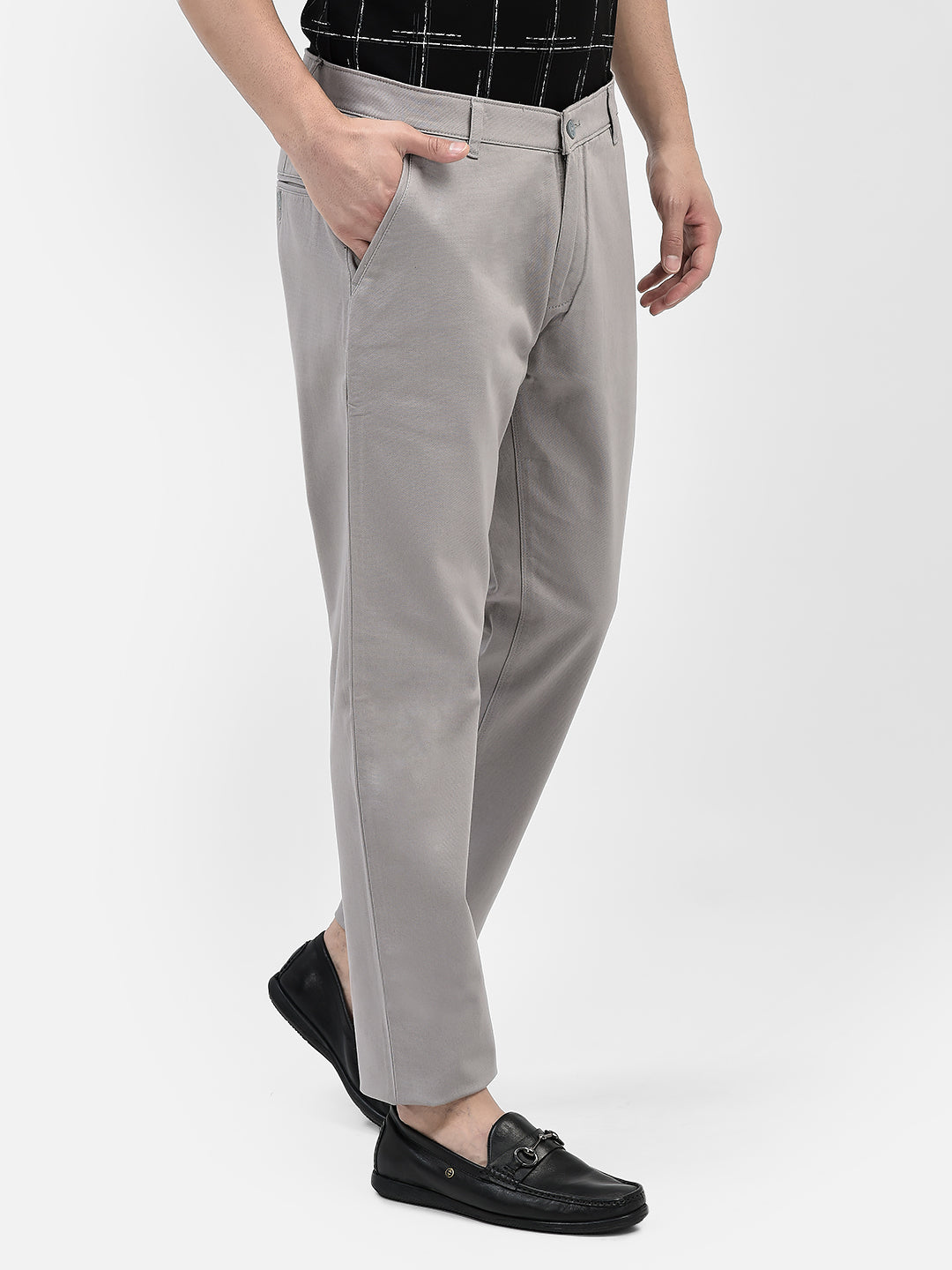 Grey Trousers-Men Trousers-Crimsoune Club