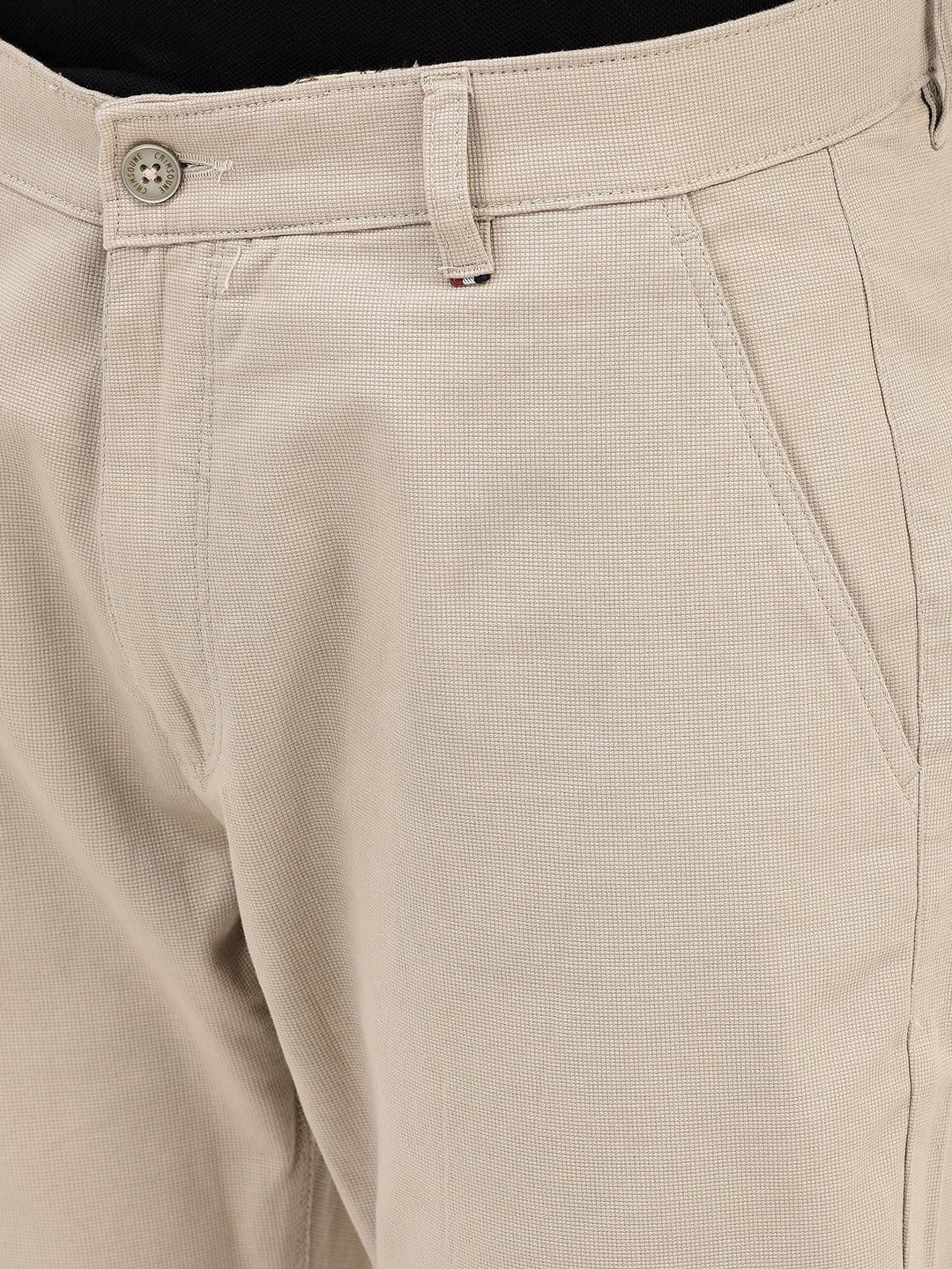 Beige Trousers-Men Trousers-Crimsoune Club