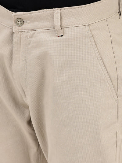 Beige Trousers-Men Trousers-Crimsoune Club