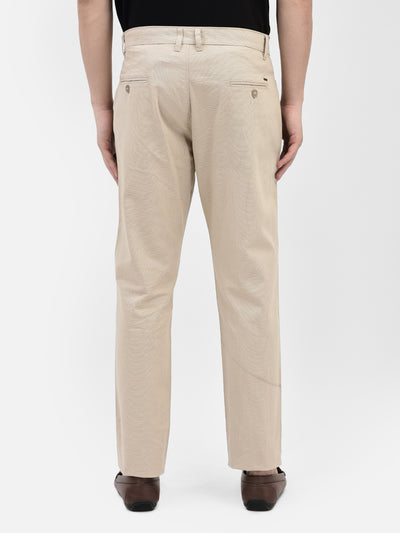 Beige Trousers-Men Trousers-Crimsoune Club