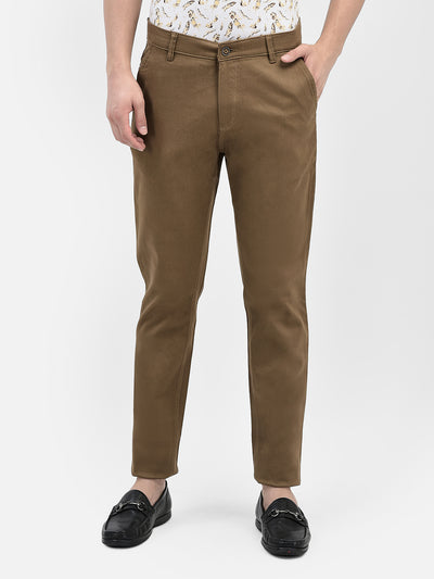 Brown Trousers-Men Trousers-Crimsoune Club