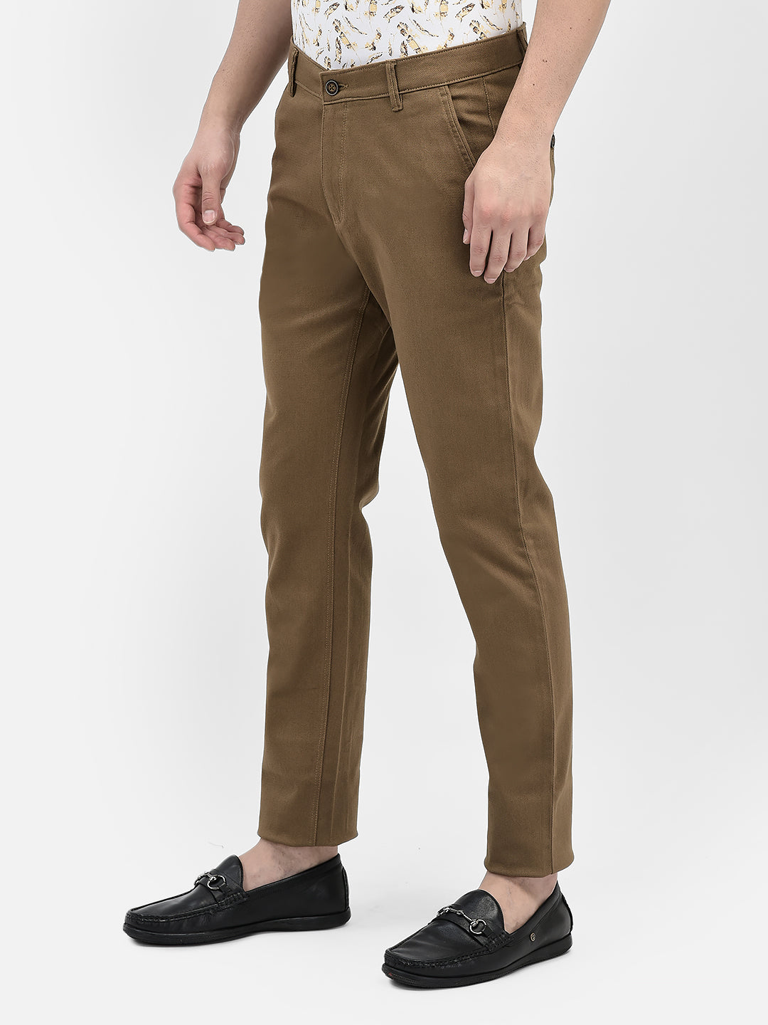 Brown Trousers-Men Trousers-Crimsoune Club