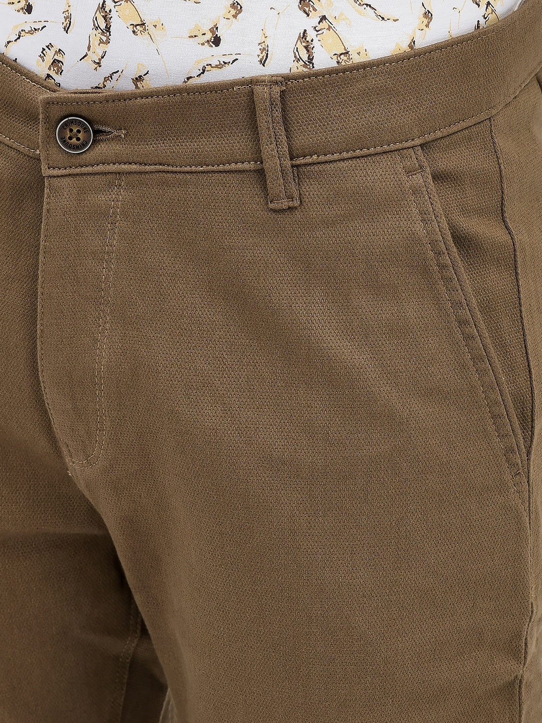 Brown Trousers-Men Trousers-Crimsoune Club