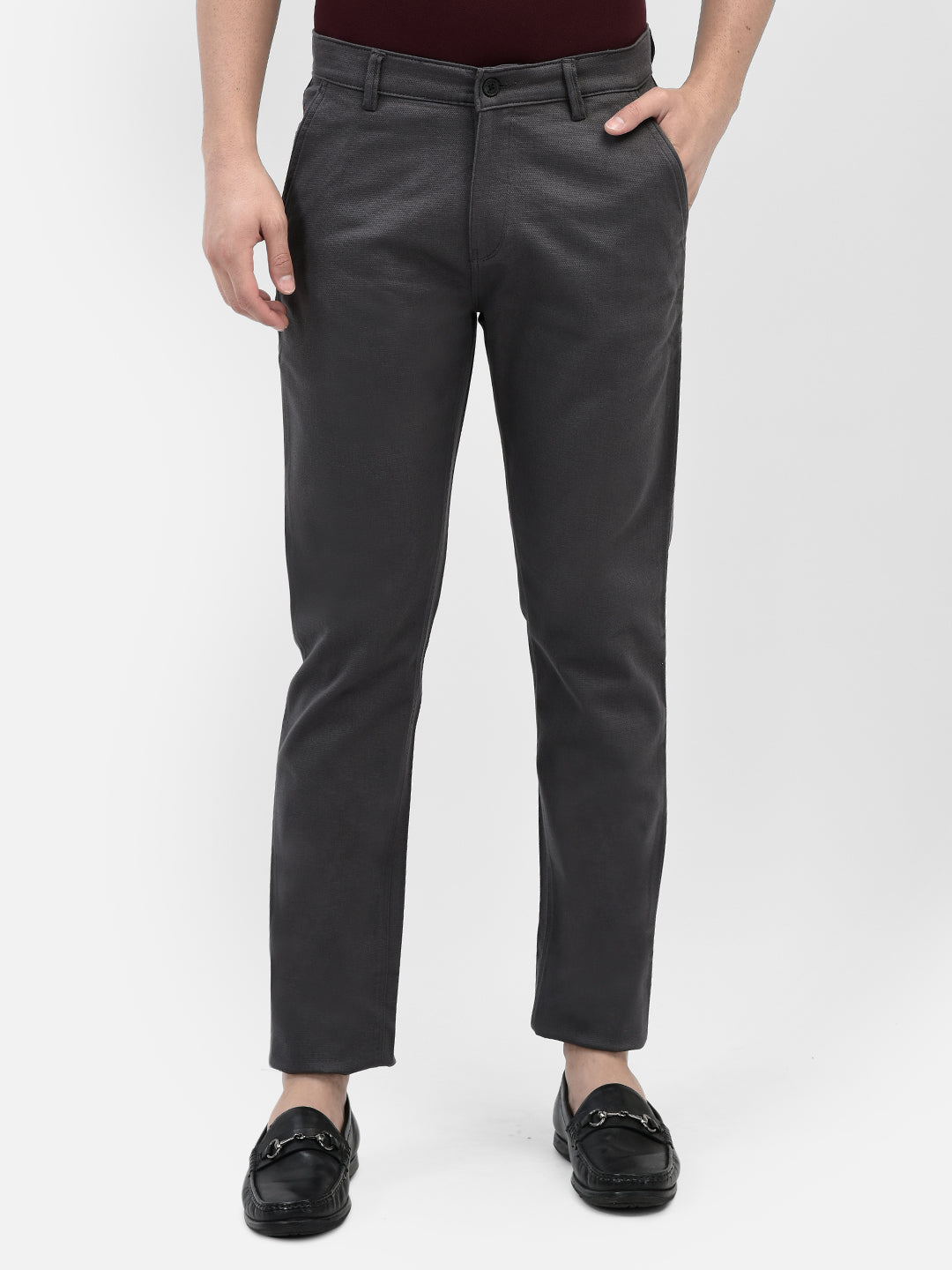 Grey Trousers-Men Trousers-Crimsoune Club