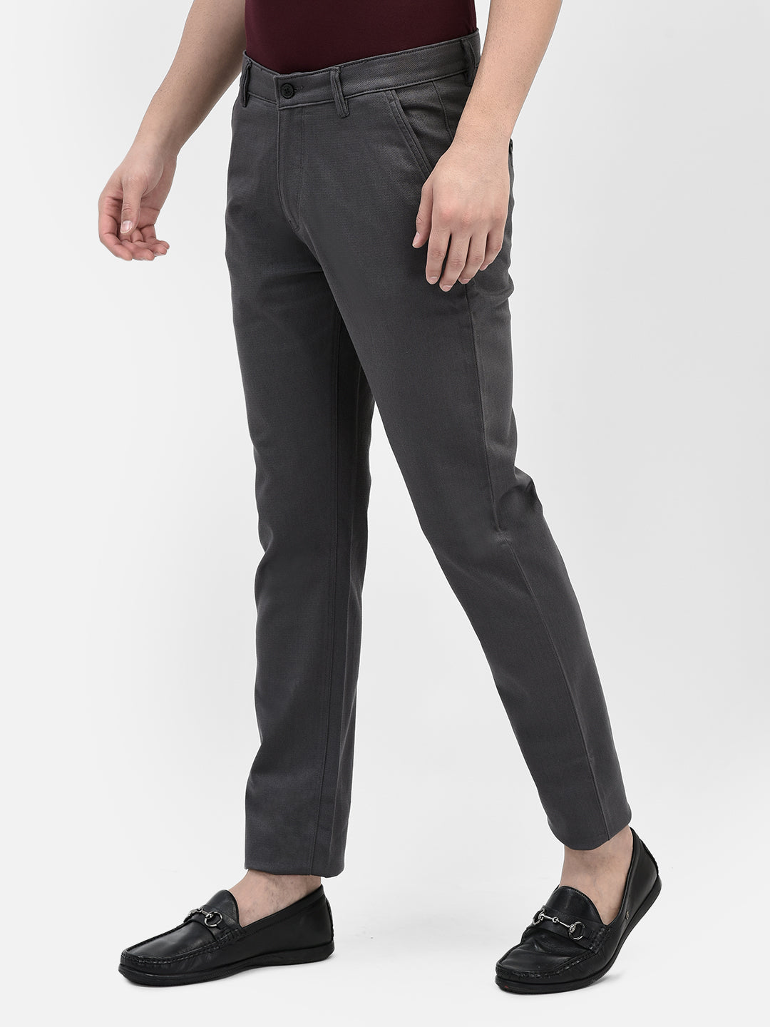 Grey Trousers-Men Trousers-Crimsoune Club