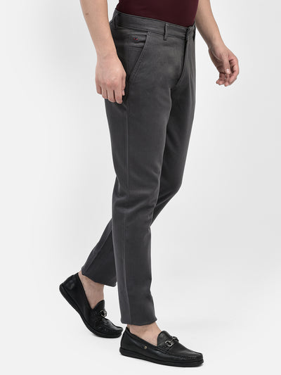 Grey Trousers-Men Trousers-Crimsoune Club