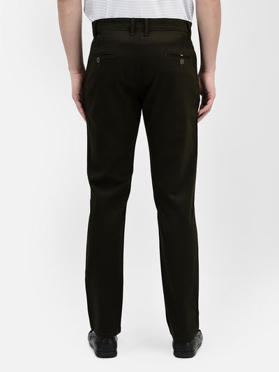 Olive Trousers-Men Trousers-Crimsoune Club