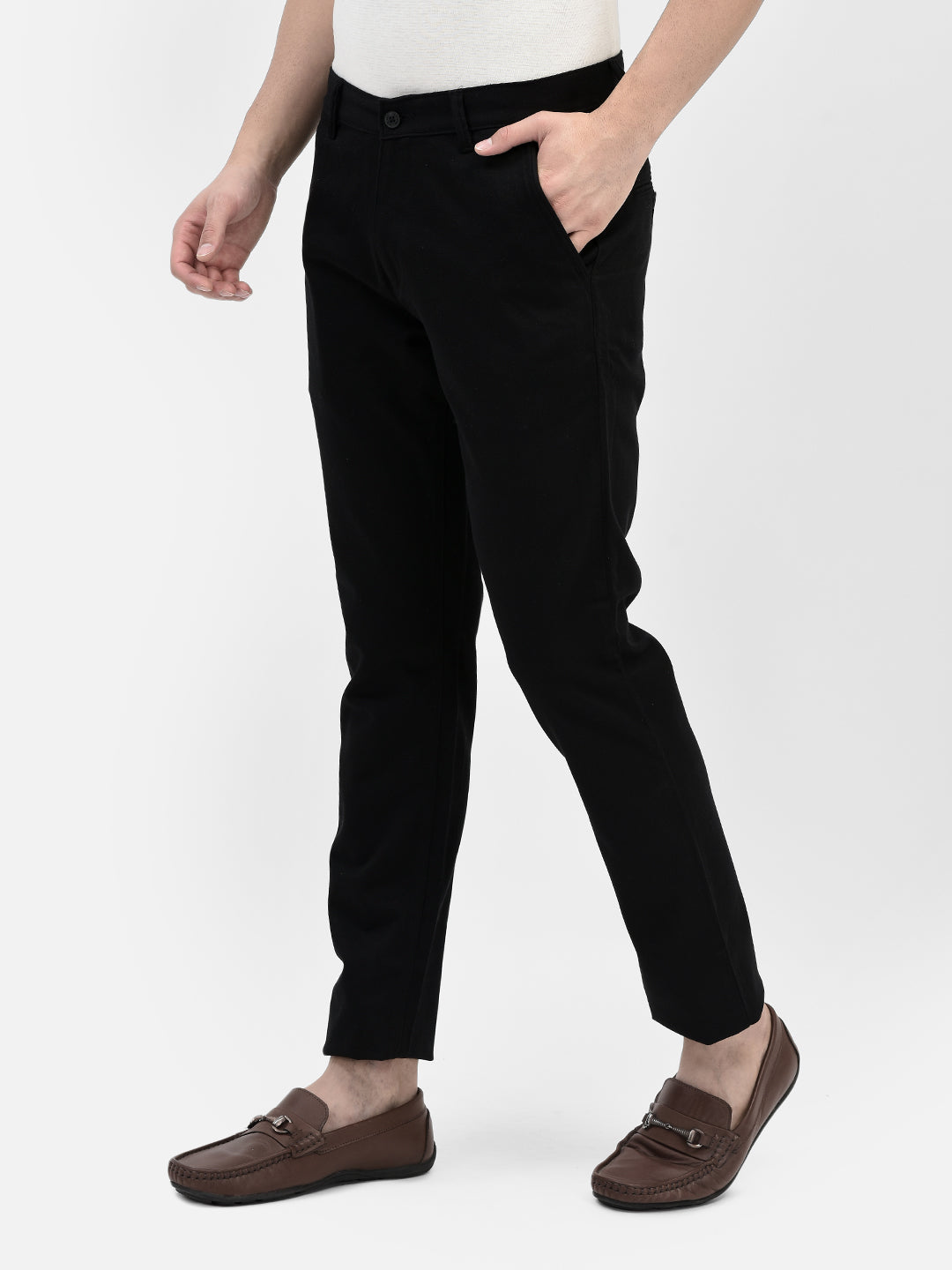 Black Trousers-Men Trousers-Crimsoune Club