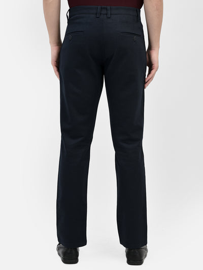 Navy Blue Trousers-Men Trousers-Crimsoune Club