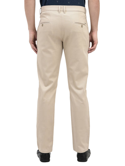 Beige Chinos Trousers-Men Trousers-Crimsoune Club