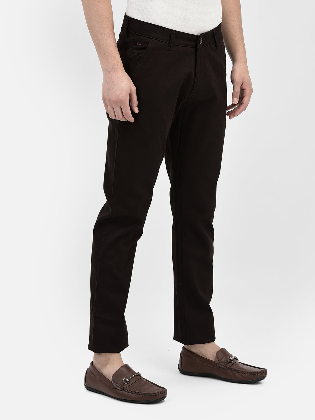 Brown Trousers-Men Trousers-Crimsoune Club