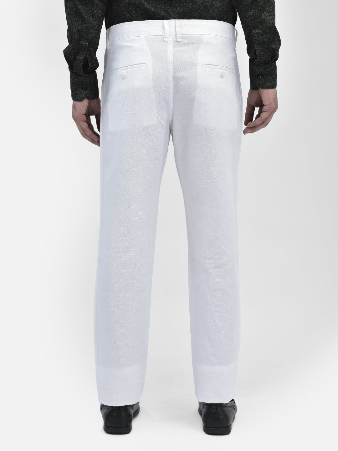 White Trousers-Men Trousers-Crimsoune Club