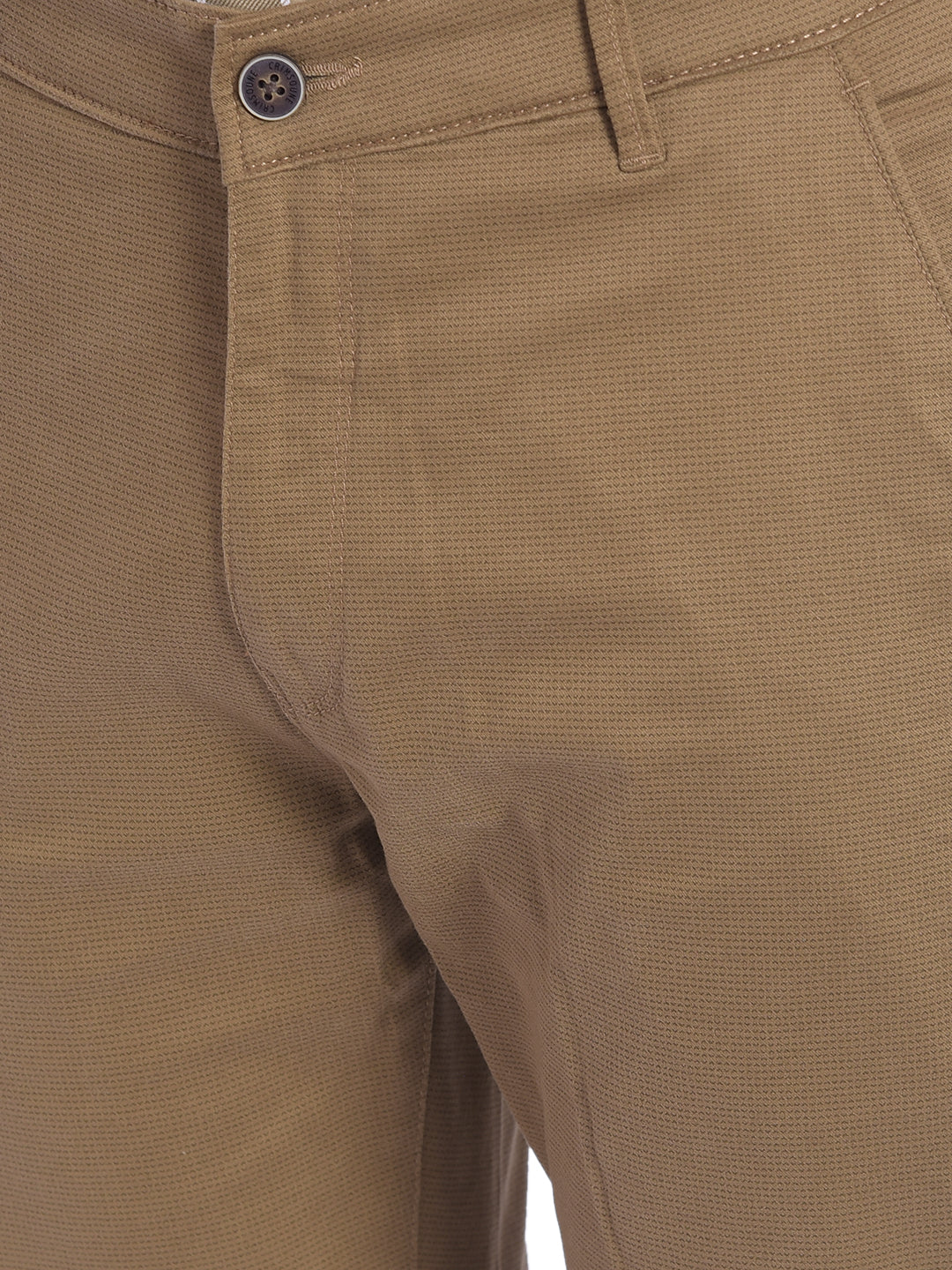 Brown Printed Trouser-Men Jeans-Crimsoune Club