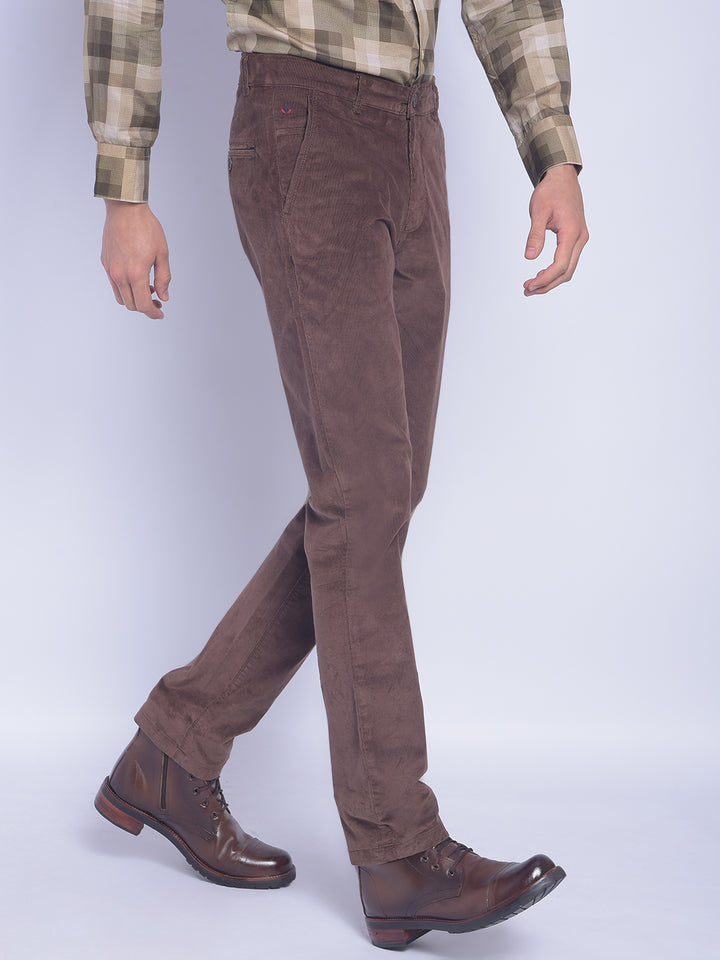 Brown Trousers-Men Trousers-Crimsoune Club
