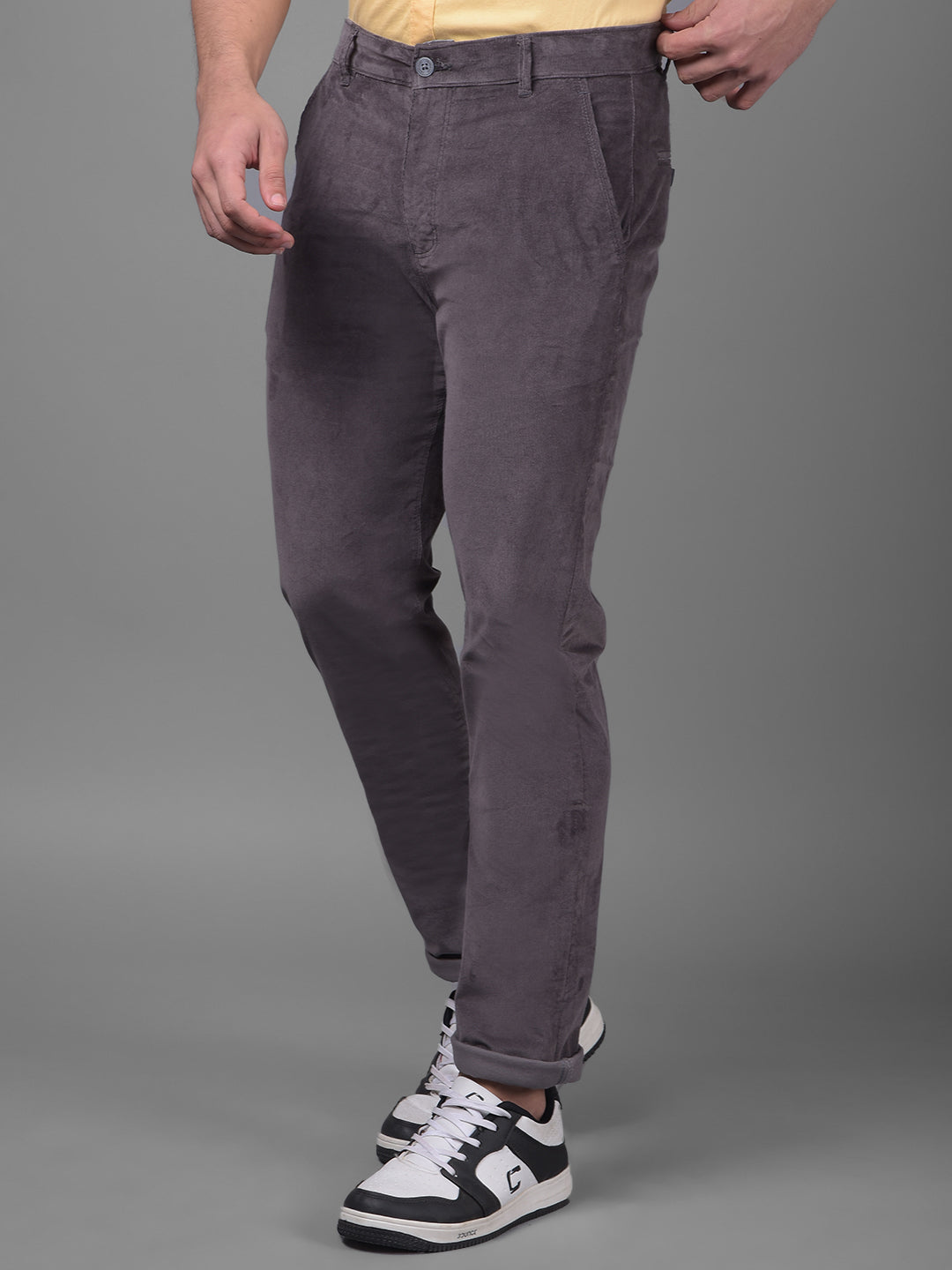 Grey Trousers-Men Trousers-Crimsoune Club