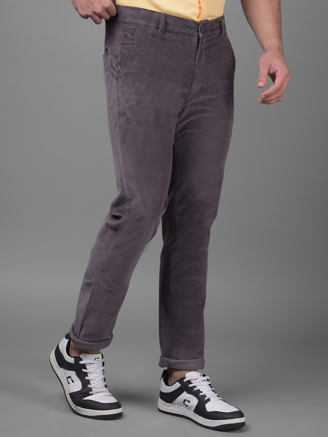 Grey Trousers-Men Trousers-Crimsoune Club