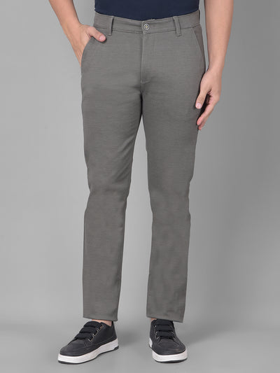 Grey Trousers-Men Trousers-Crimsoune Club
