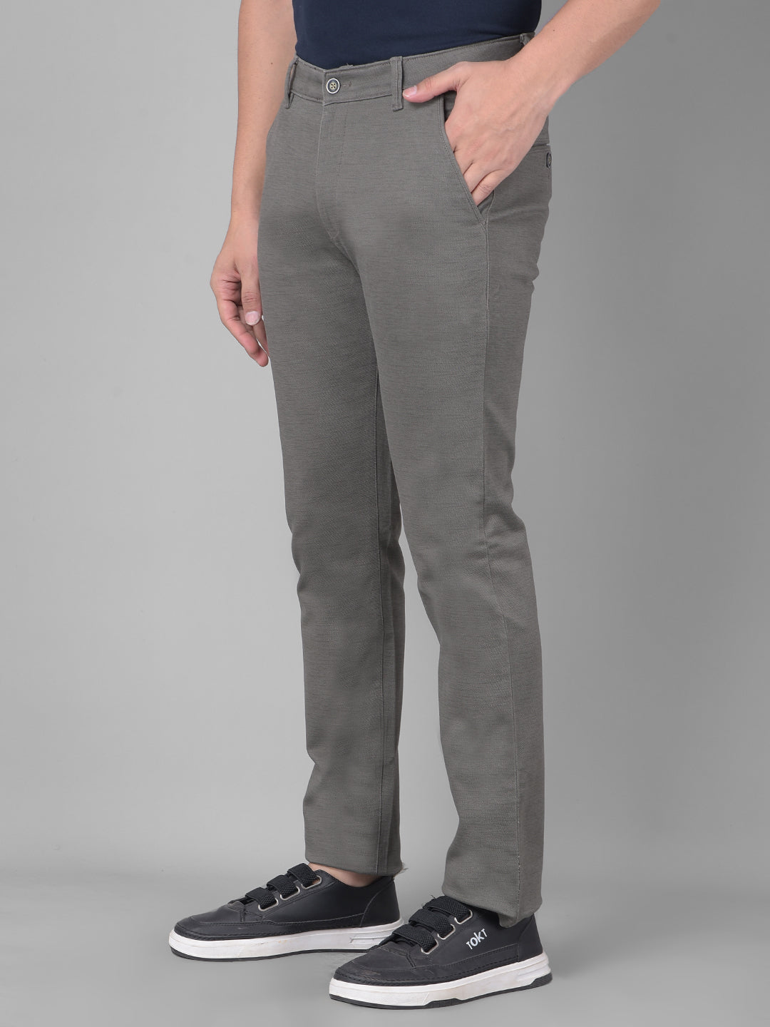 Grey Trousers-Men Trousers-Crimsoune Club
