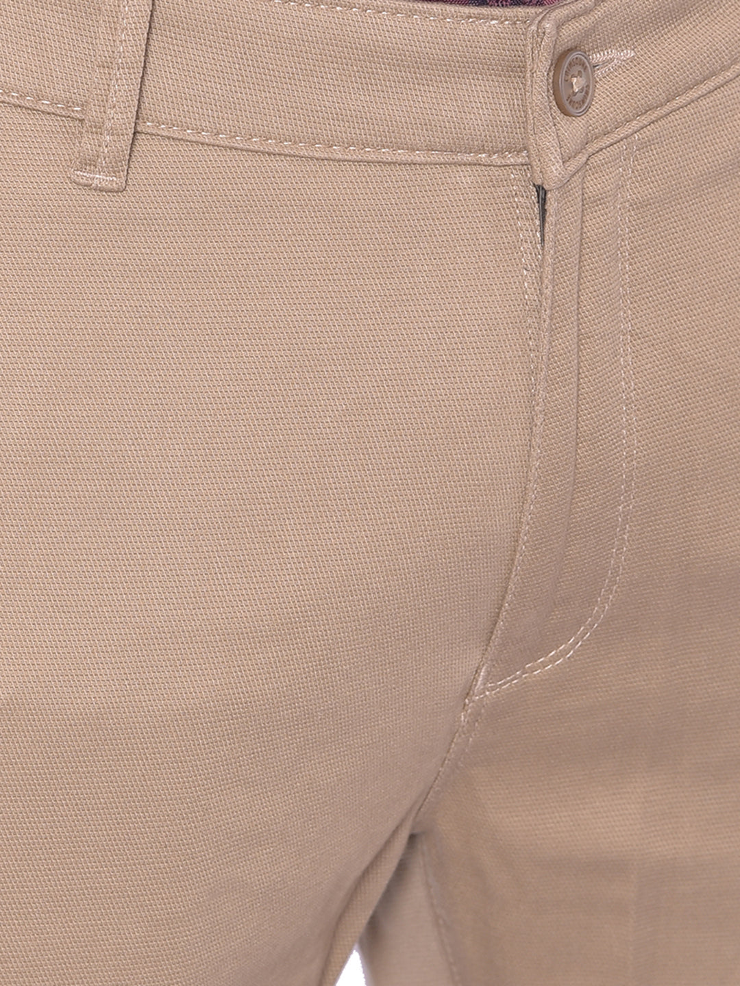 Beige Trousers-Men Trousers-Crimsoune Club