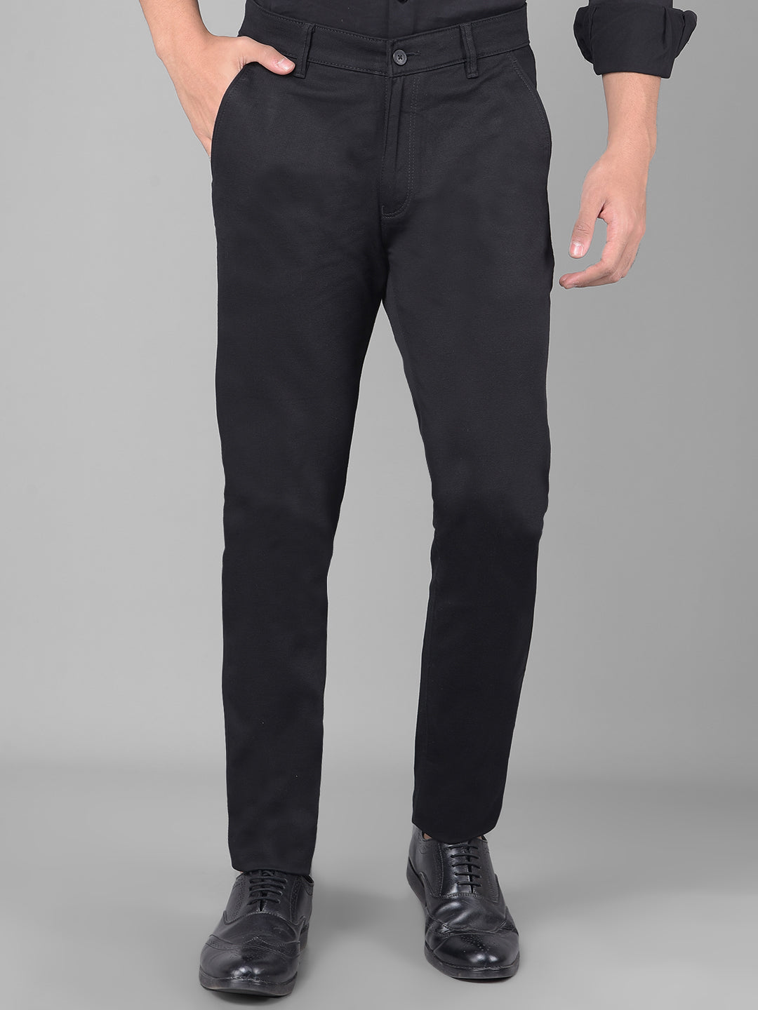 Black Trousers-Men Trousers-Crimsoune Club