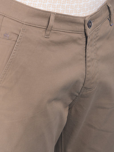 Beige Trousers-Men Trousers-Crimsoune Club