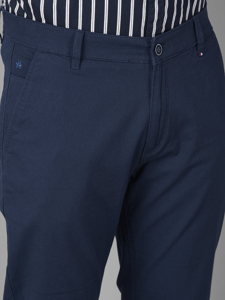 Navy Blue Trousers-Men Trousers-Crimsoune Club