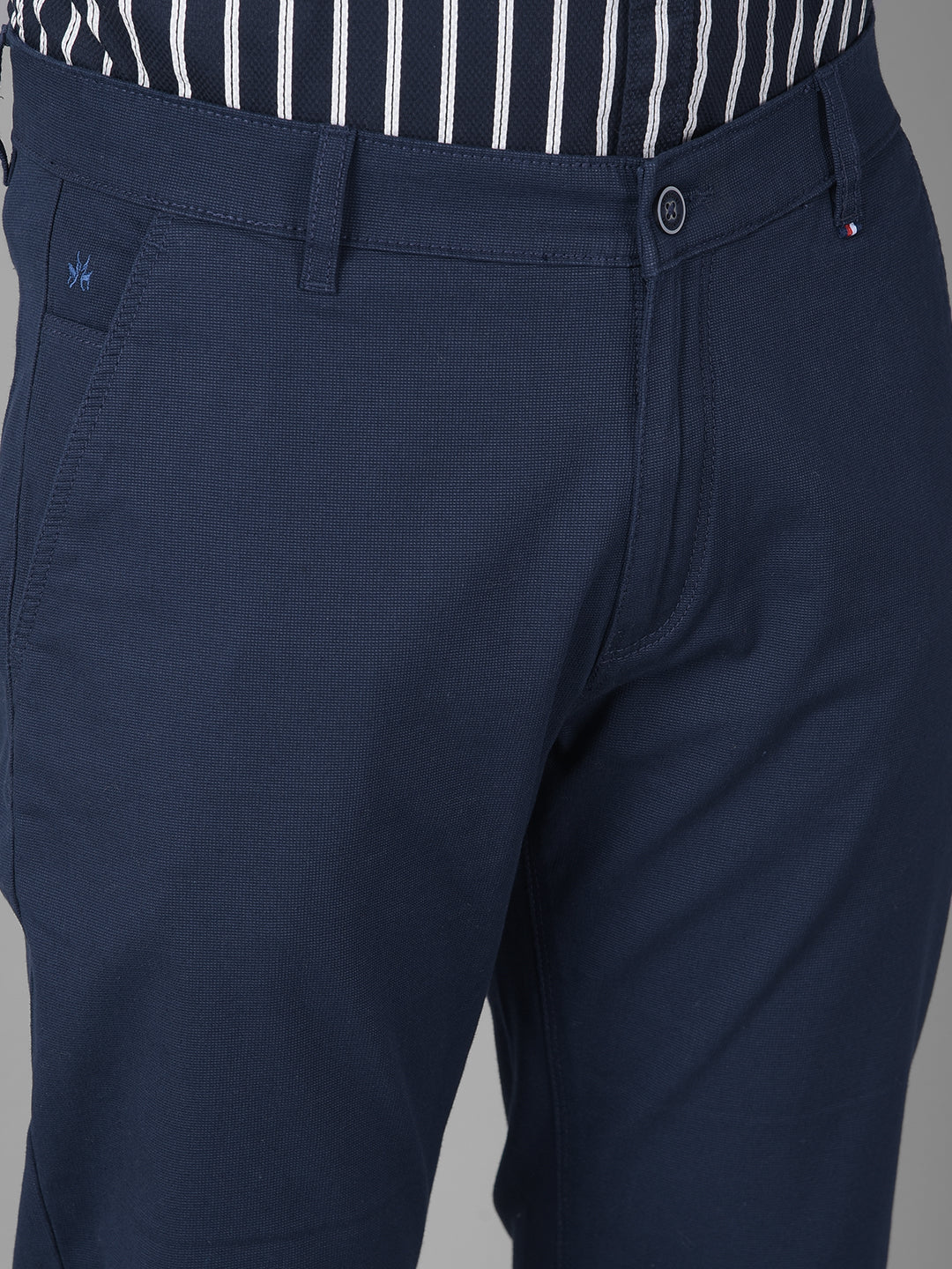 Navy Blue Trousers-Men Trousers-Crimsoune Club