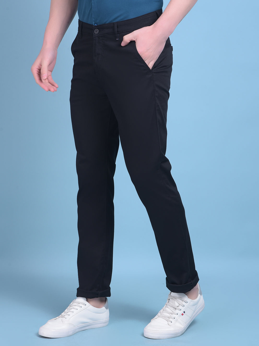 Black Trousers-Men Trousers-Crimsoune Club