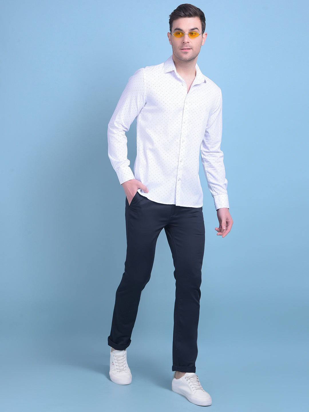 Navy Blue Trousers-Men Trousers-Crimsoune Club