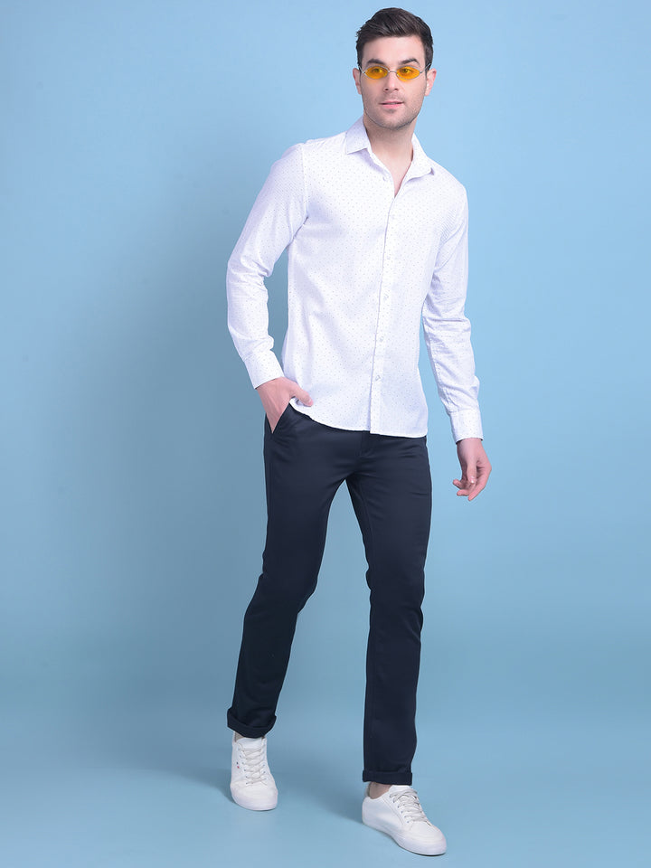Navy Blue Trousers-Men Trousers-Crimsoune Club