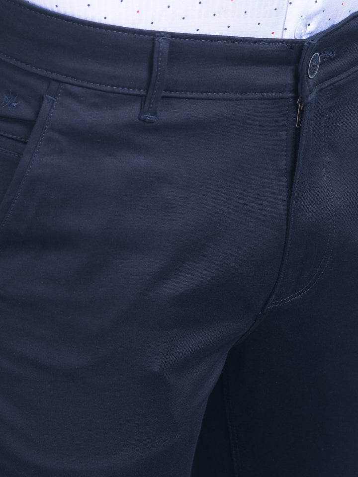 Navy Blue Trousers-Men Trousers-Crimsoune Club