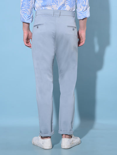 White Cotton Trousers-Men Trousers-Crimsoune Club