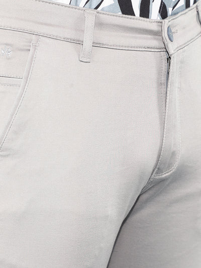 Grey Cotton Trousers-Men Trousers-Crimsoune Club