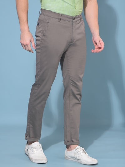 Grey Stretchable Trousers-Men Trousers-Crimsoune Club
