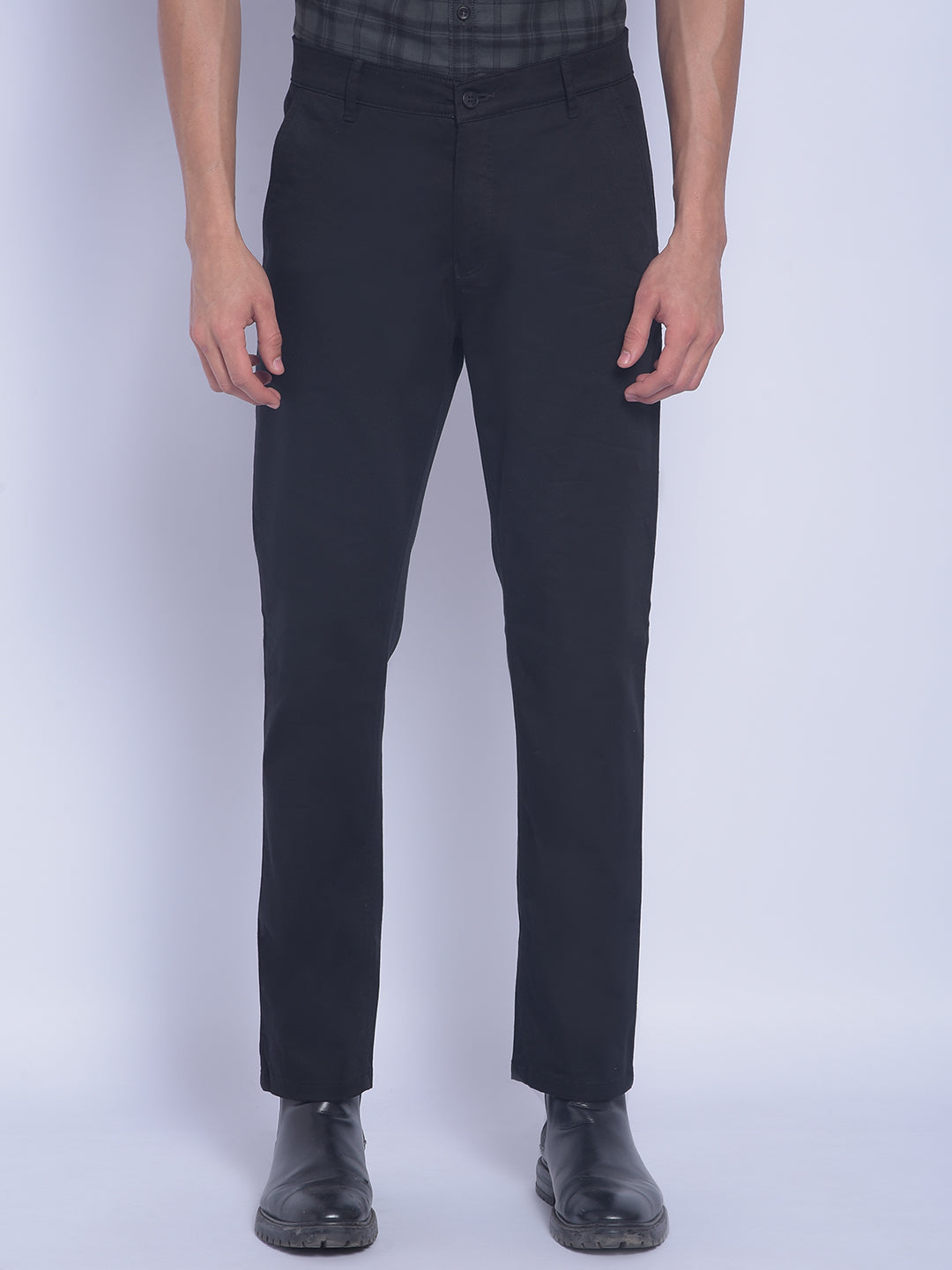 Black Trousers-Men Trousers-Crimsoune Club